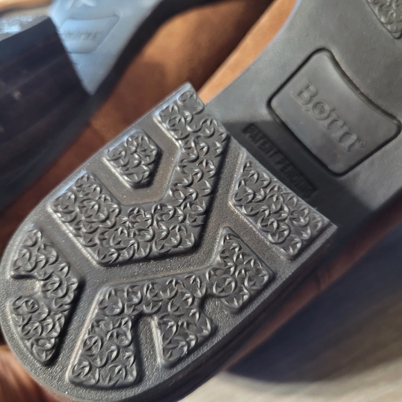 Born Womens Dallia Rust Tobacco Distressed Suede Ankle Bootie 10 Brown Slip On - Picture 8 of 9